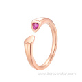 Rose Gold Fine Jewelry 925 Silver Custom Ring